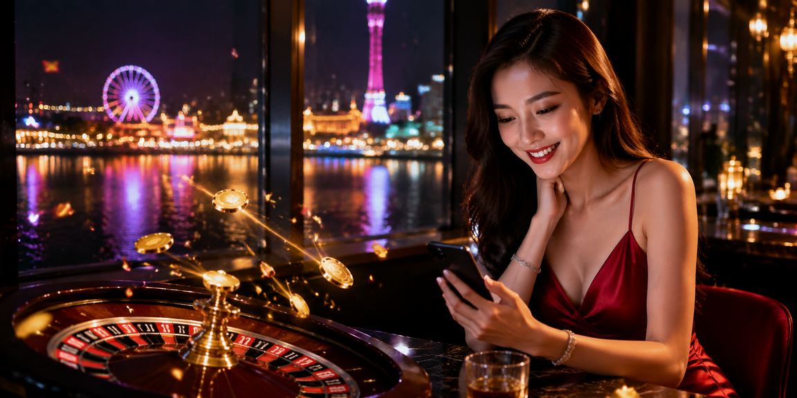 Người chơi tại Phú Quốc thưởng thức roulette casino trực tuyến bên bãi biển